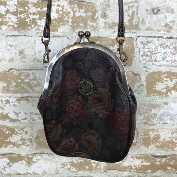 Vintage Handbags - Vintage floral cross body purse